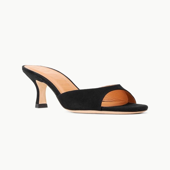 STAUD BRIGITTE MULE BLACK SUEDE - Picture 1 of 6